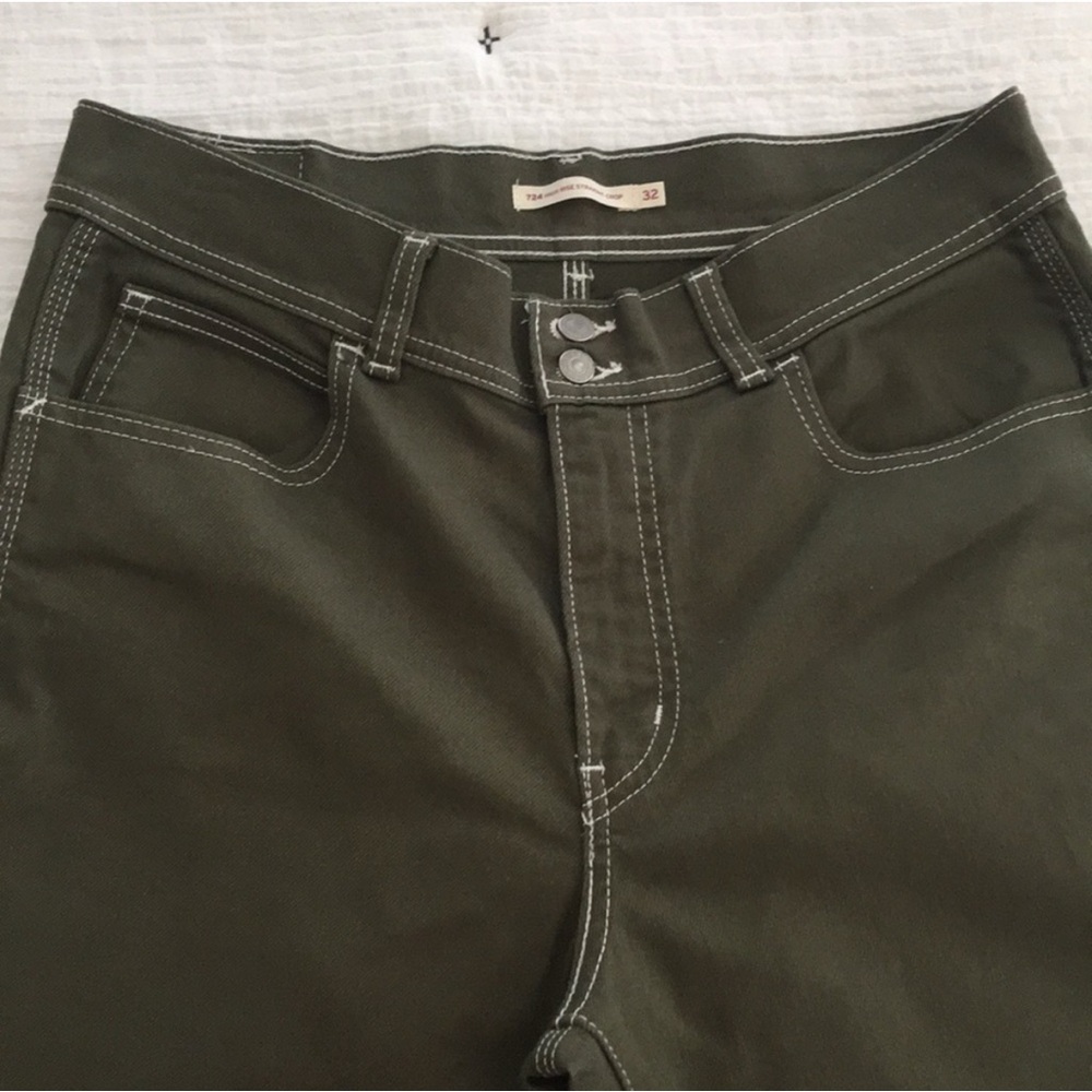 Levi’s, High Rise Straight Crop Jeans, 32
